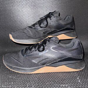 Reebok Nano X4 Black Gum Crossfit Training Athletic Shoes Sneakers Mens Size 13